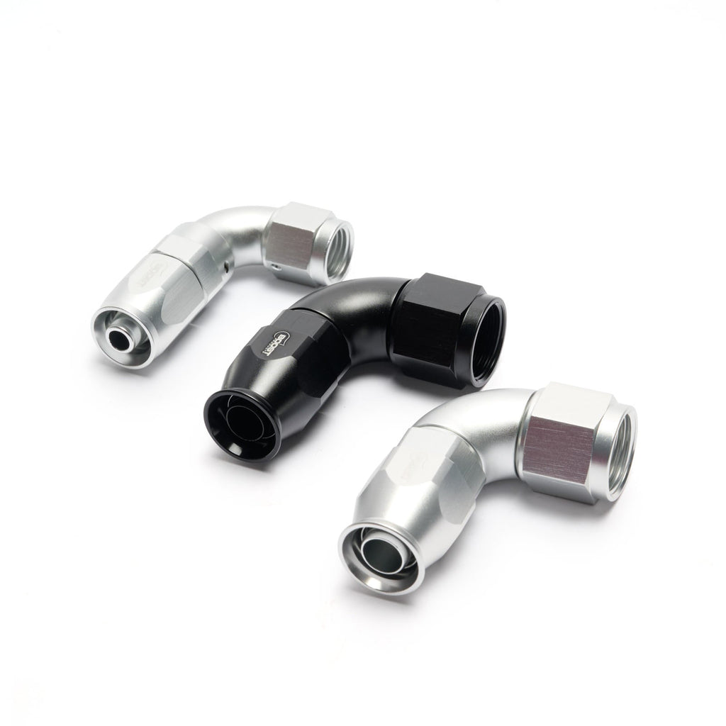 PTFE Swivel Hose End Fitting High Flow - 90°