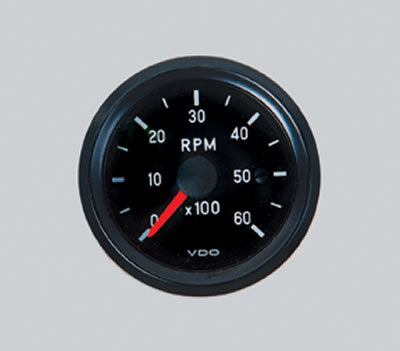 GAUGE TACH 52MM 6000RPM CIB