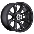 WHEEL 4-4(101.6) MTTE BLK VIS