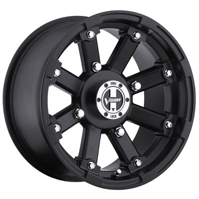 WHEEL 4-110 MTTE BLK VIS  LOCK