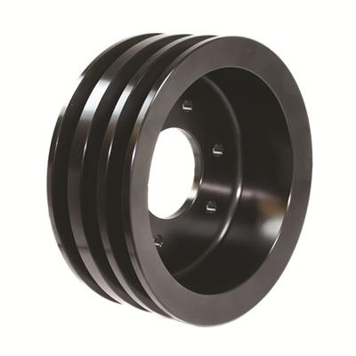 PULLEYS CRANK ALUM BLK 3-GRV 7