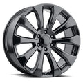 WHEEL ALUM GLOSS BLACK 22X9