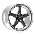WHEEL ALUM BLACK MACH 20X8
