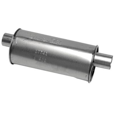 MUFFLER 2.25IN IN/OUT ALUM MOP