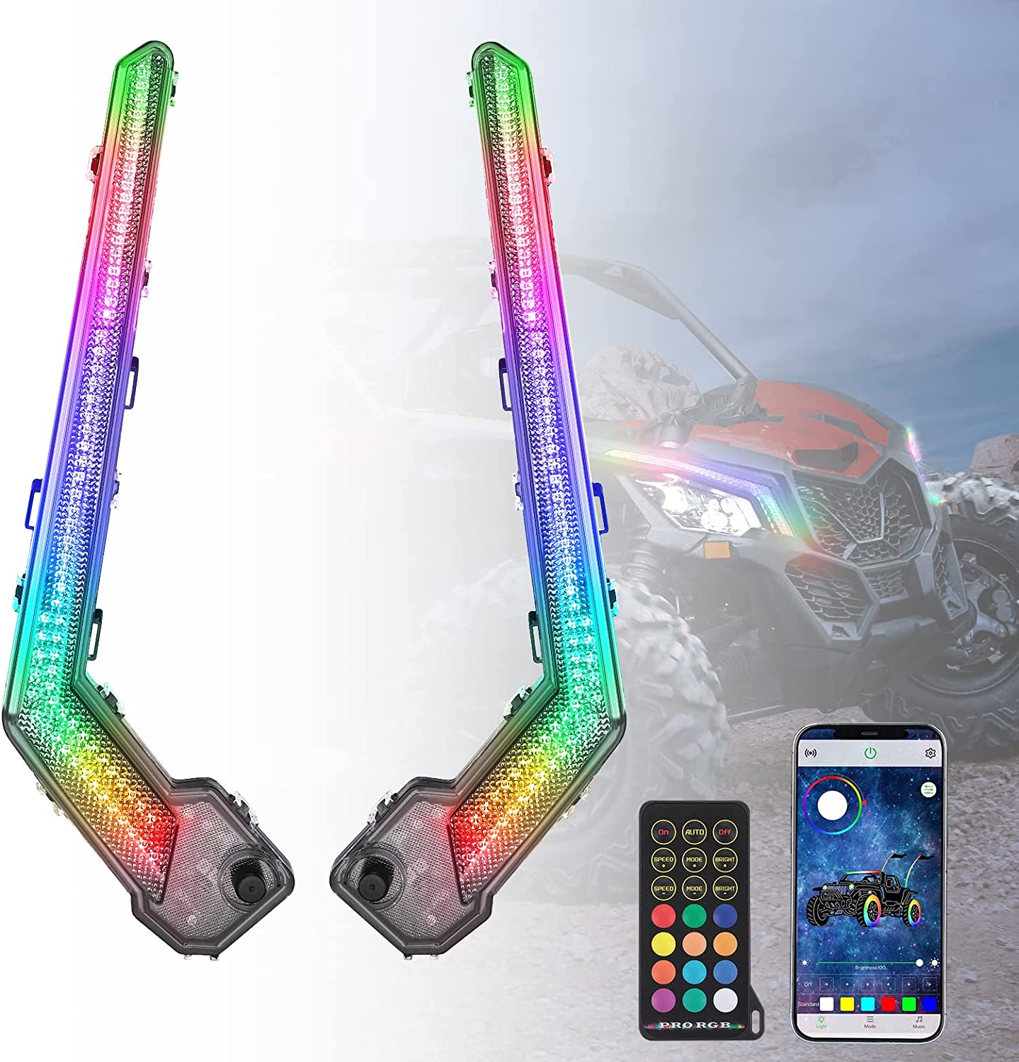 Kemimoto RGB Fang Lights Maverick X3/MAX